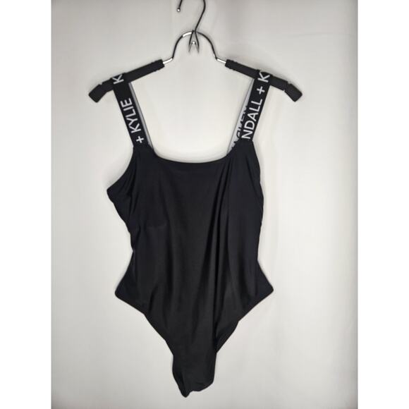 Kendall + Kylie 283915 Women's Band One-Piece Swimsuit, Size Large Classic - Picture 1 of 7